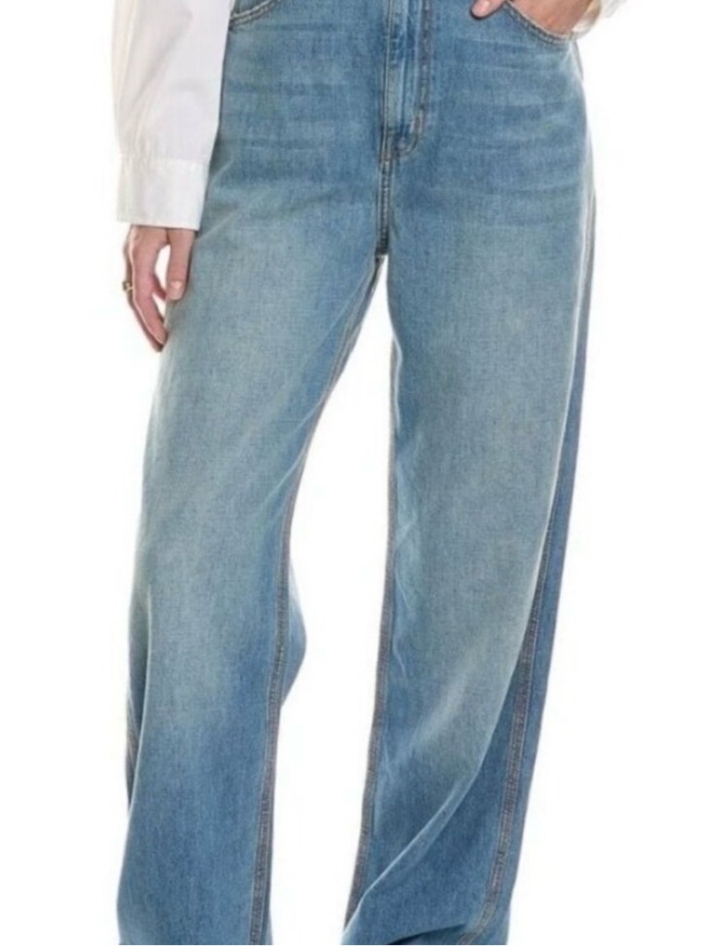 THE GREAT. Wayne Jean Straight Leg High-Rise Jeans 27 LONG - Picture 2 of 11